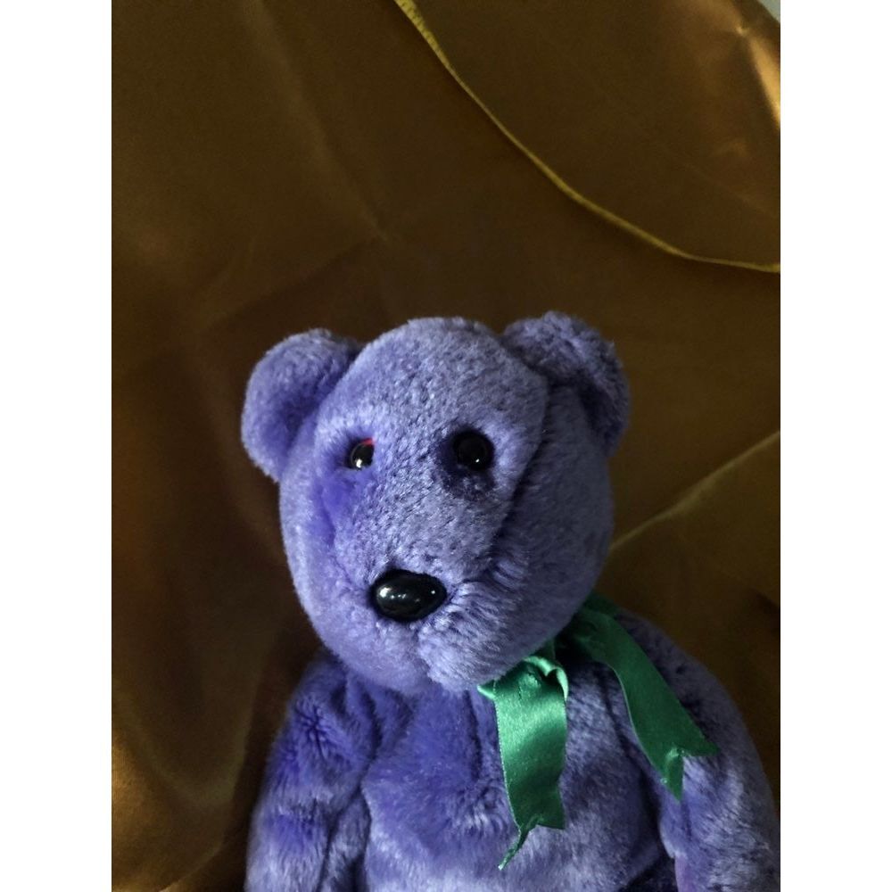 Ty purple Beanie‎ Baby Bear 2000 - Picture 2 of 7